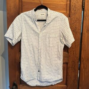 Short Sleeve Bandit shirt with black jacquard/pickstitch pattern